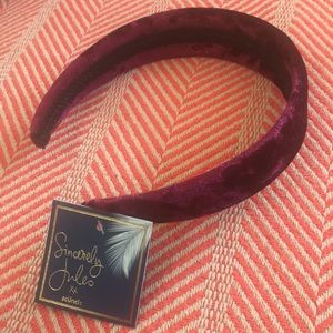 Sincerely Jules Scünci Crushed Velvet headband
